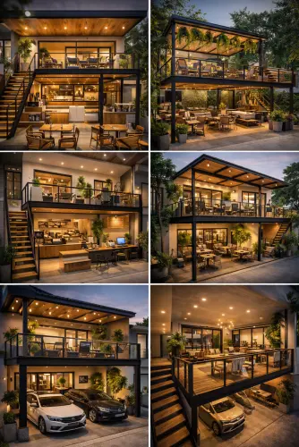 Mezannine Cafe Modern di Sawah Besar